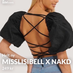Misslisibell x nakd  - Helt ny topp från misslisbells kollektion med nakd.  Slutsåld på hemsidan.  Endast testad en gång 🦋  Storlek 34, xs. Men passar även S. 
