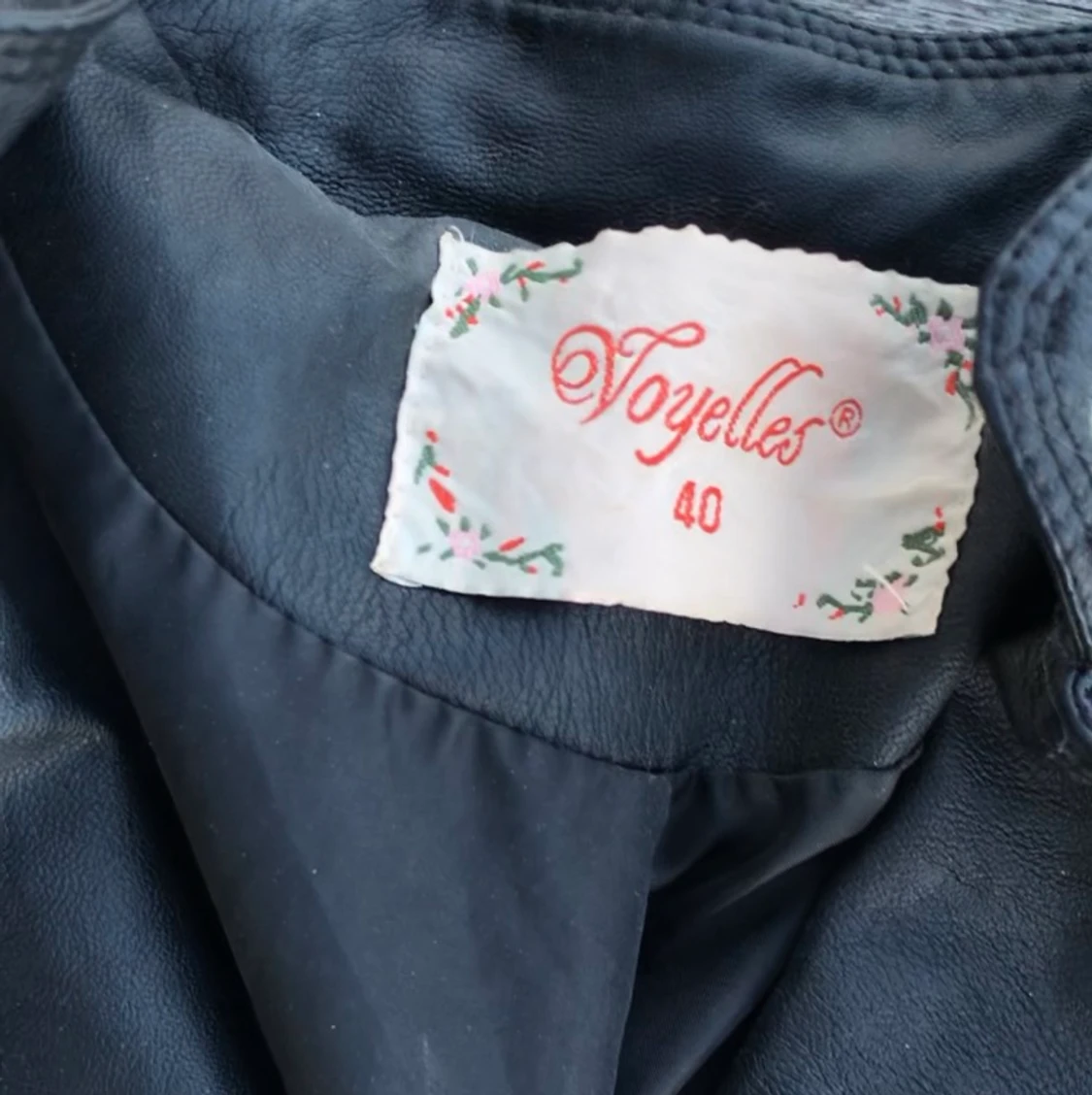 Biker jacket i fakeläder - 91