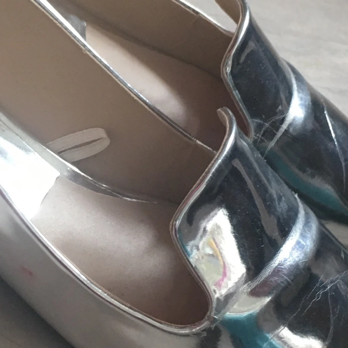 Zara silvriga flats  - 91