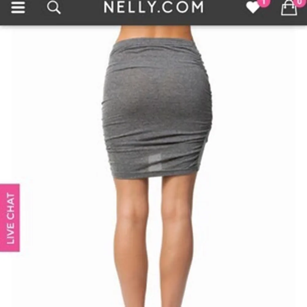 Basic kjol från Nelly i grå. Kjolar.