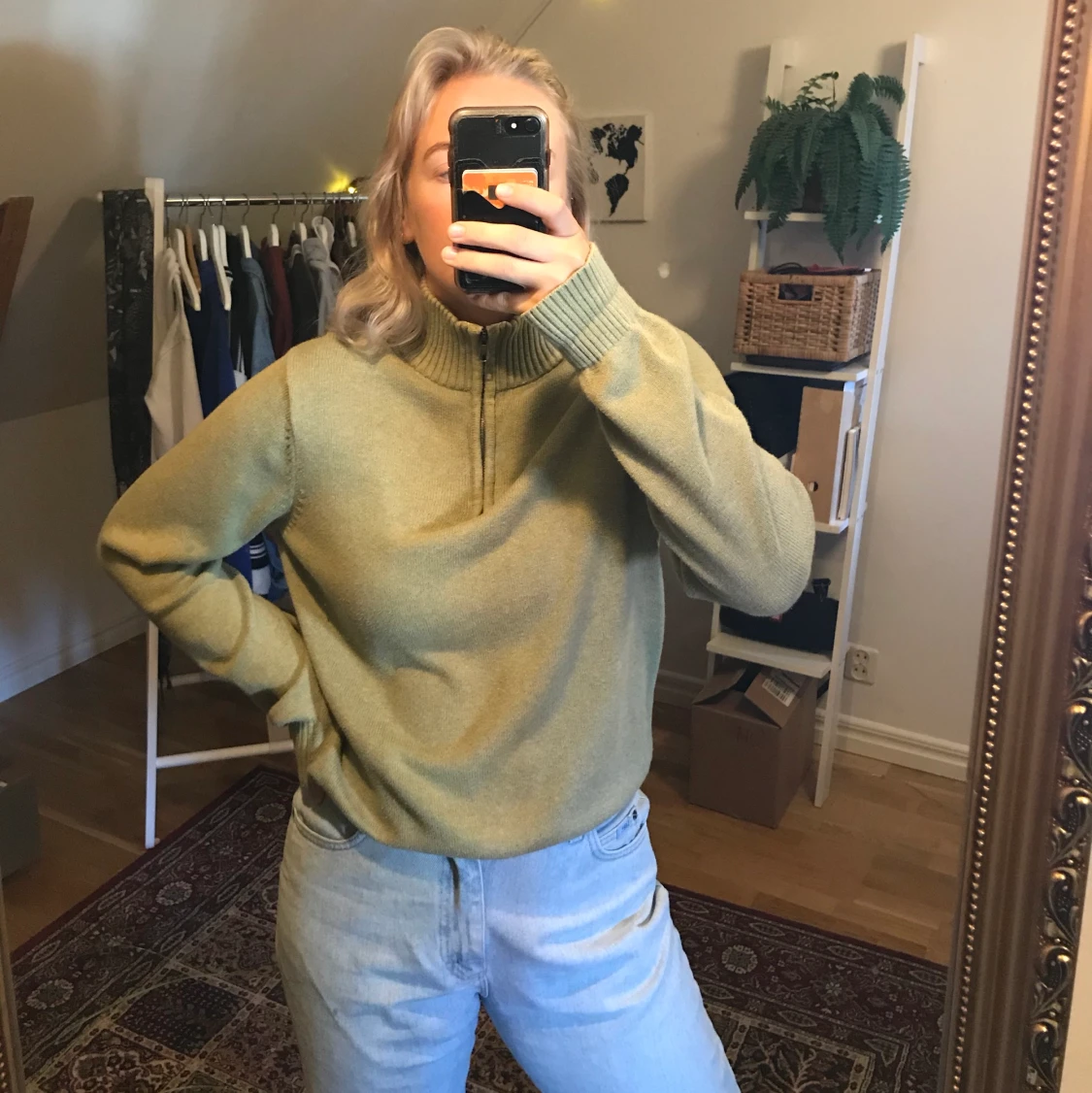 Stickad retro tröja från dressman