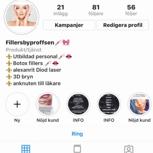  - Fillers botox behandling 15% på alla behandlingar! För mer info skicka DM fillersproffsen 