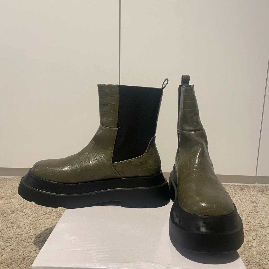 Gröna chunky boots - 91
