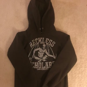 Reckless Scholars hoodie, Brun - Reckless scholars hoodie brun, size S. Nästintill oanvänd, inga defekter