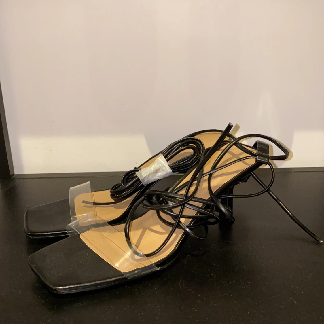 Ankle Tie Heels  - 90