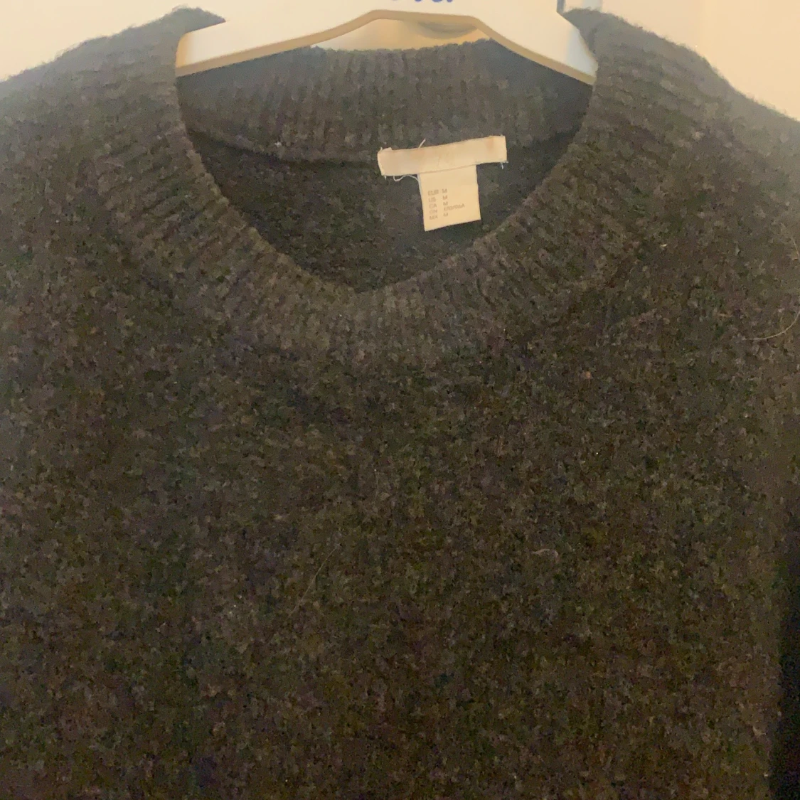 Mörkgrå stickad tröja - 90