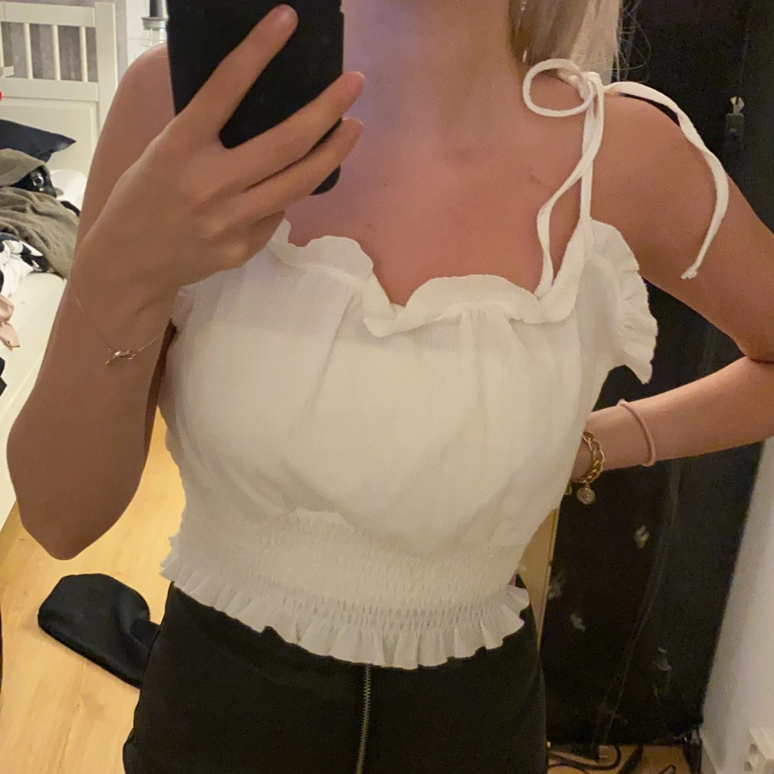 Vitt gulligt linne - 90