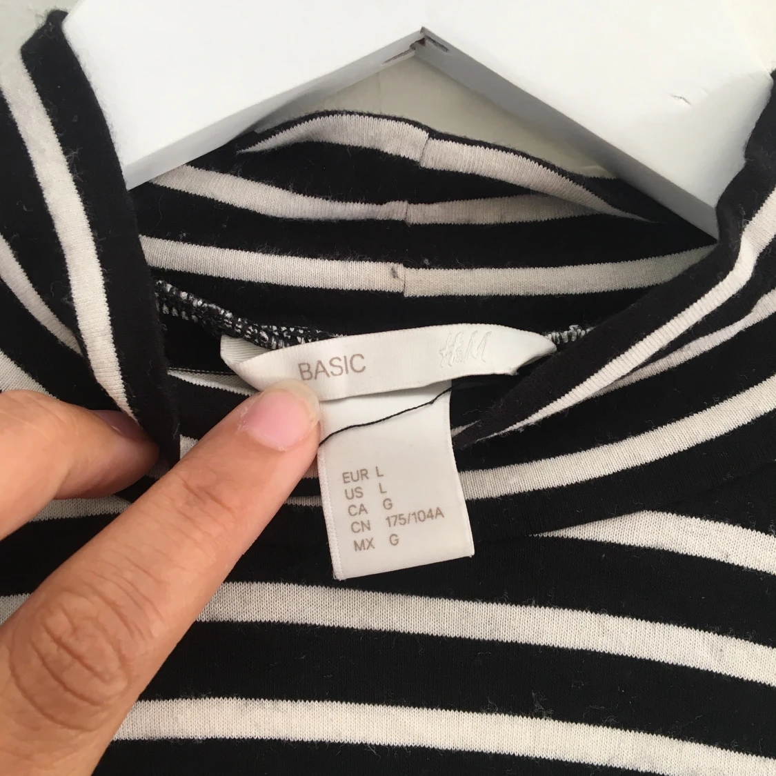 Striped H&M polo neck  - 90