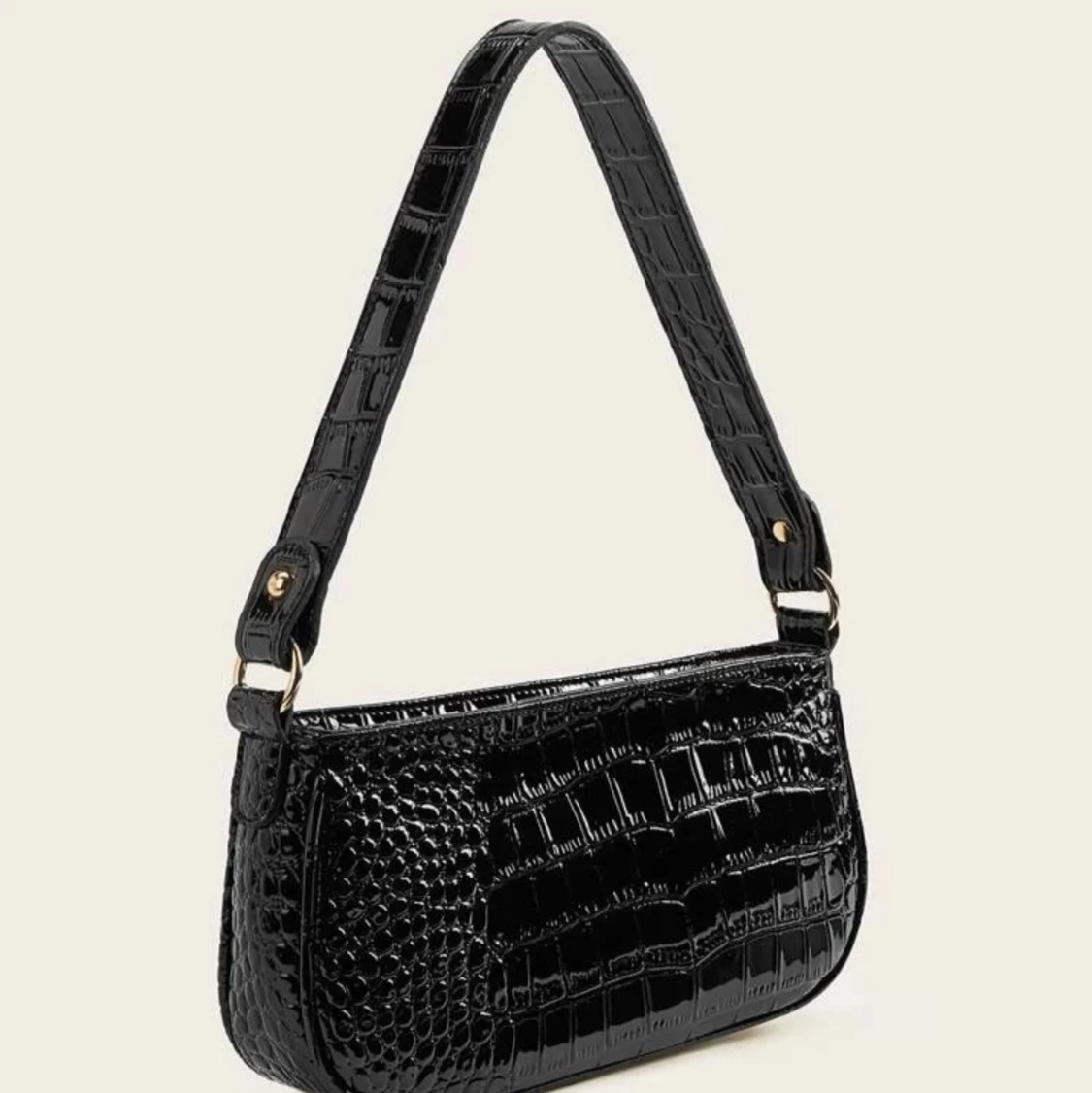 Svart baguettebag - 90