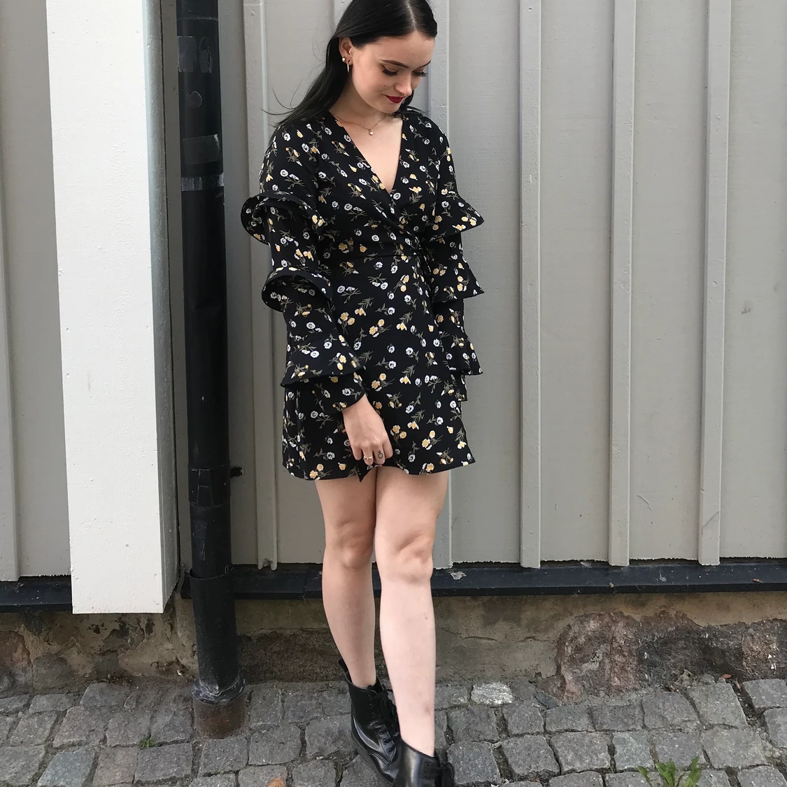 Blommig klänning - 90