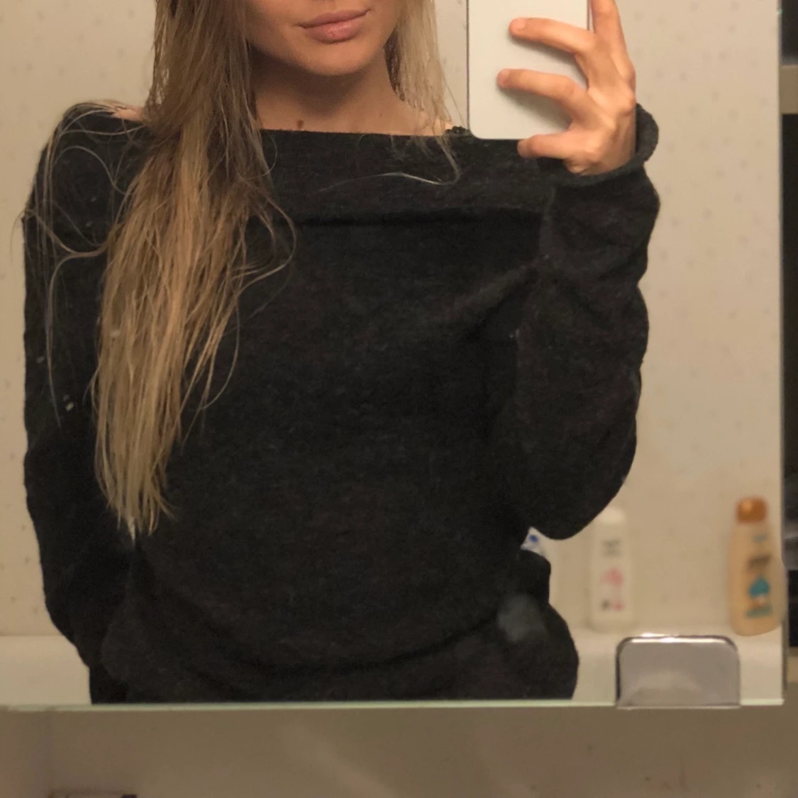 Stickad offshoulder S - 90