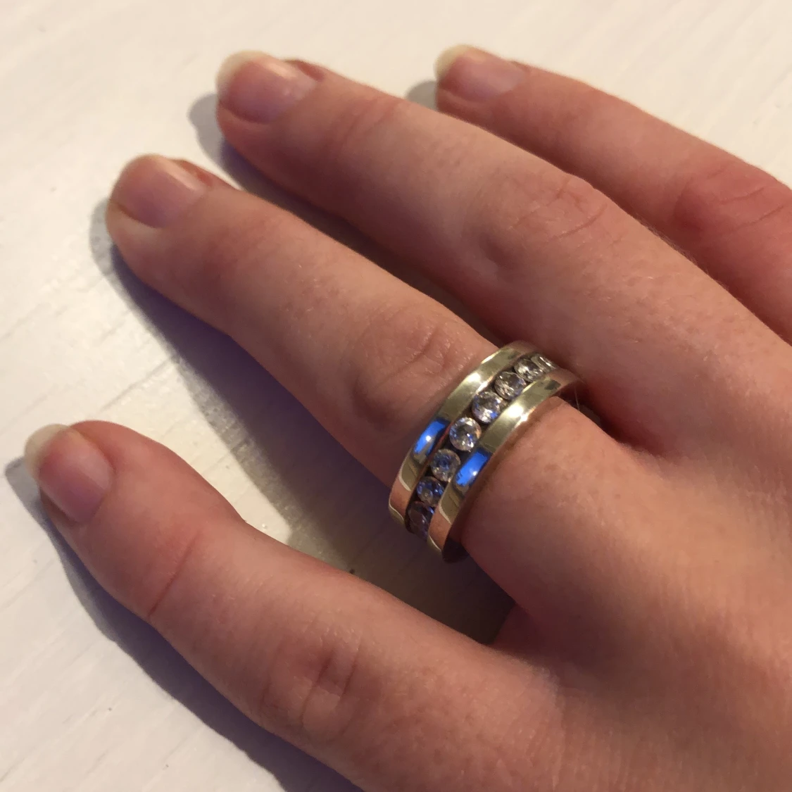 2 st silverringar  - 91