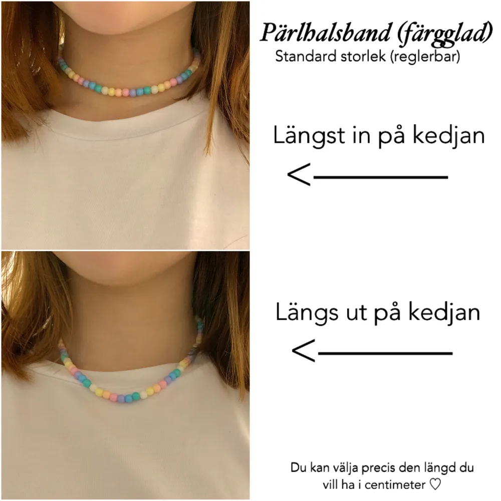 20% rabatt nu under West pride🌈pärlhalsband🌈 (färgglad) det är reglerbart så du kan ha det tight, hängande eller nånstans mittemellan✨✨✨ •••kolla in min andra smycken! Frakten blir 15kr hur mkt du än köper❣️. Accessoarer.