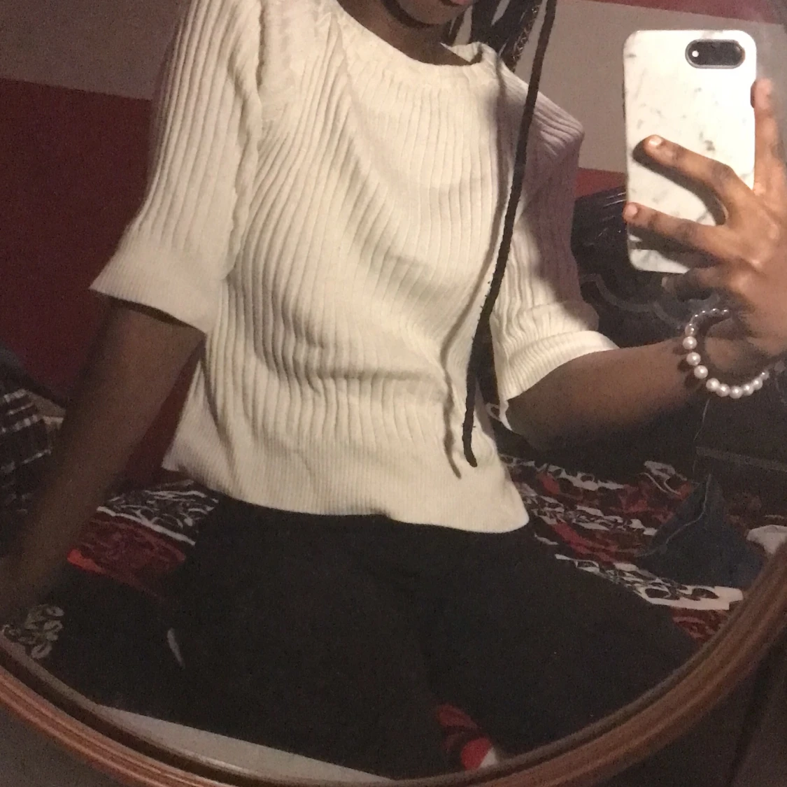 Basic vit tröja - 90