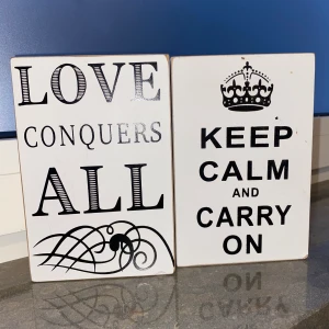 Inredning  - Två fina citat.