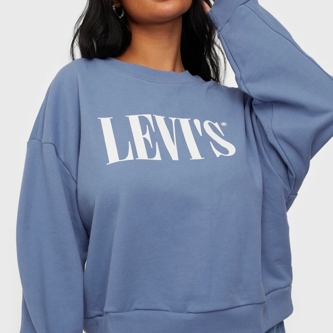 ljusblå vintagetröja - 90