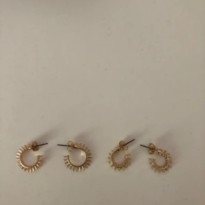 örhängen - två små fina örhängen i olika storlekar som aldrig är använda!