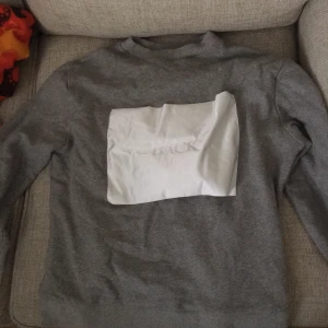 Collegetröja Back - Liten collegetröja från Ann-Sofie Back. Rätt bra skick, någon noppa kanske. Upplever ärmarna som korta men de är 50 cm från axelsömmen till slutet av mudden. Frakt tillkommer.