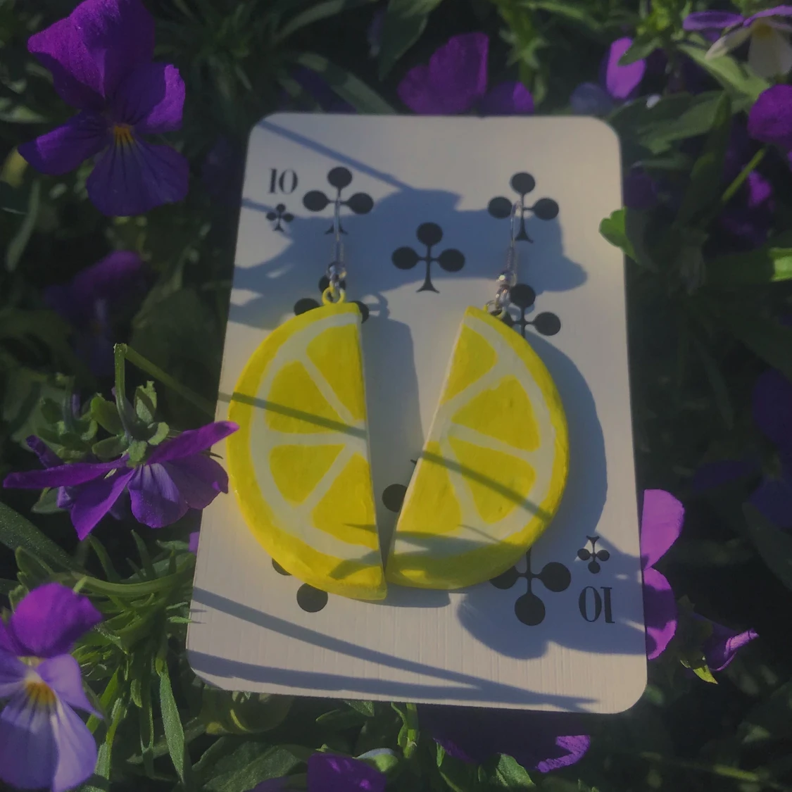 egengjorda citronörhängen  - 90