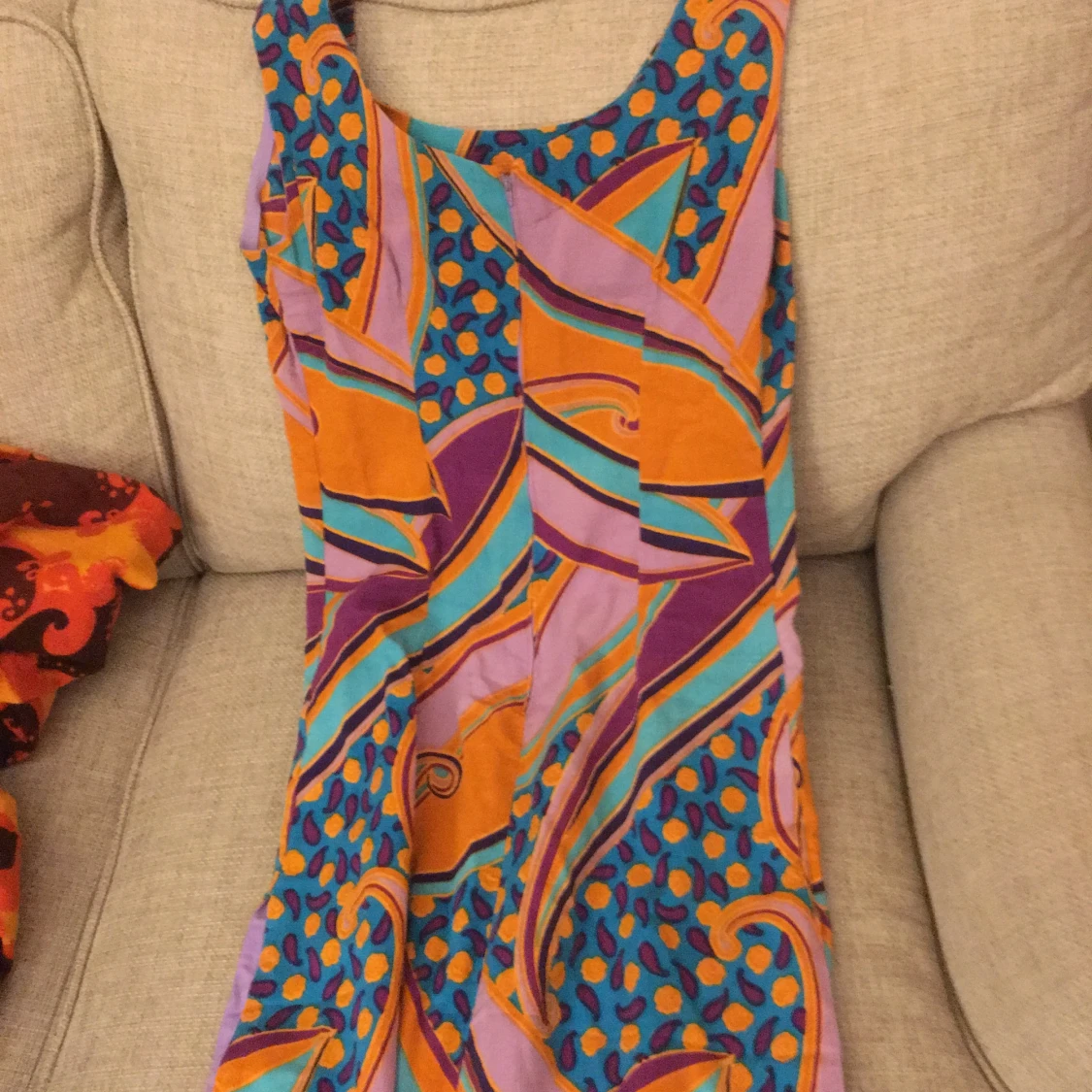 Karamellig klänning - 90