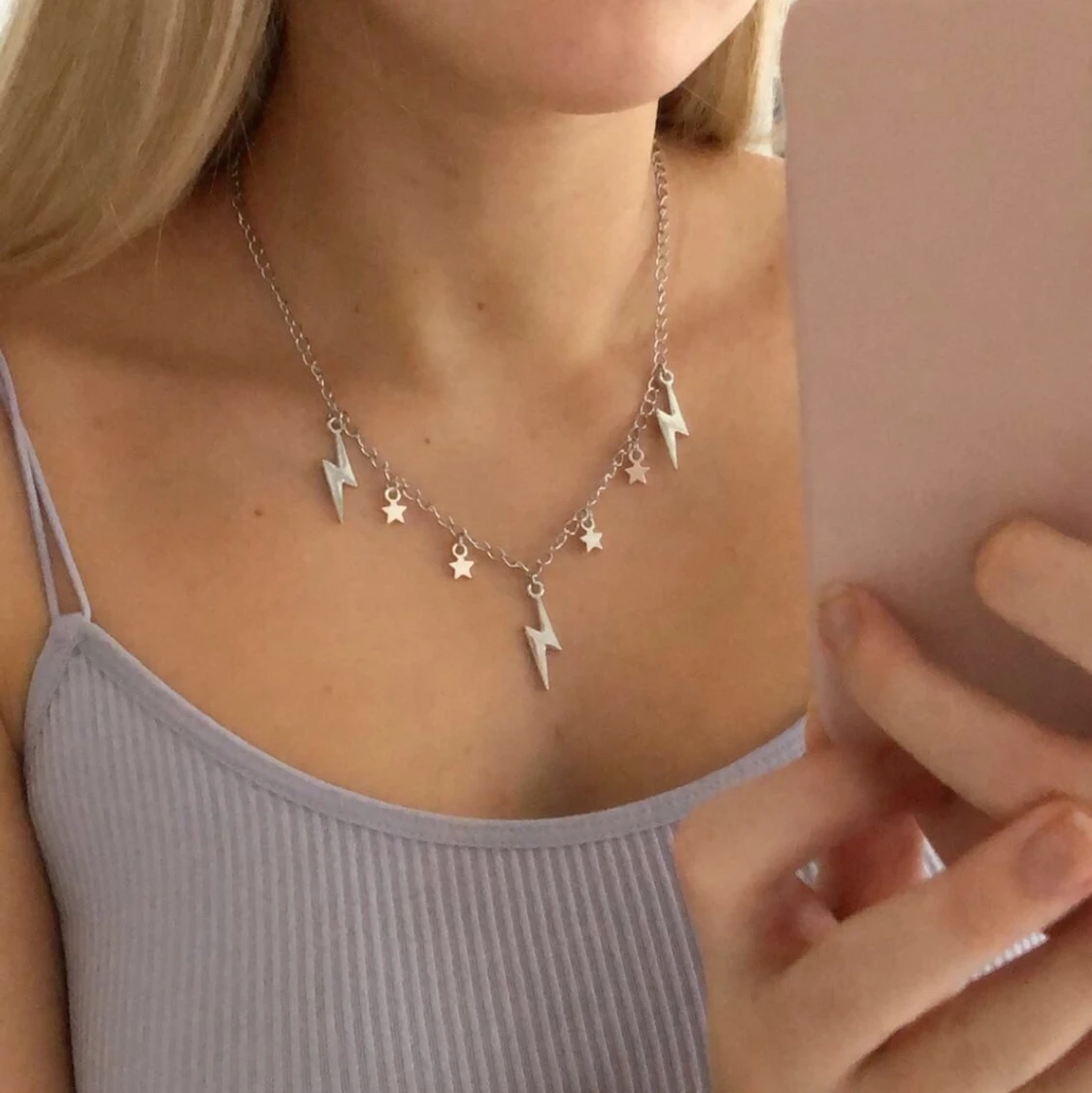 Halsband blixtar stjärnor 