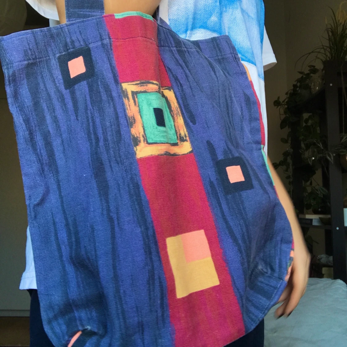 Vintage liten tygkasse