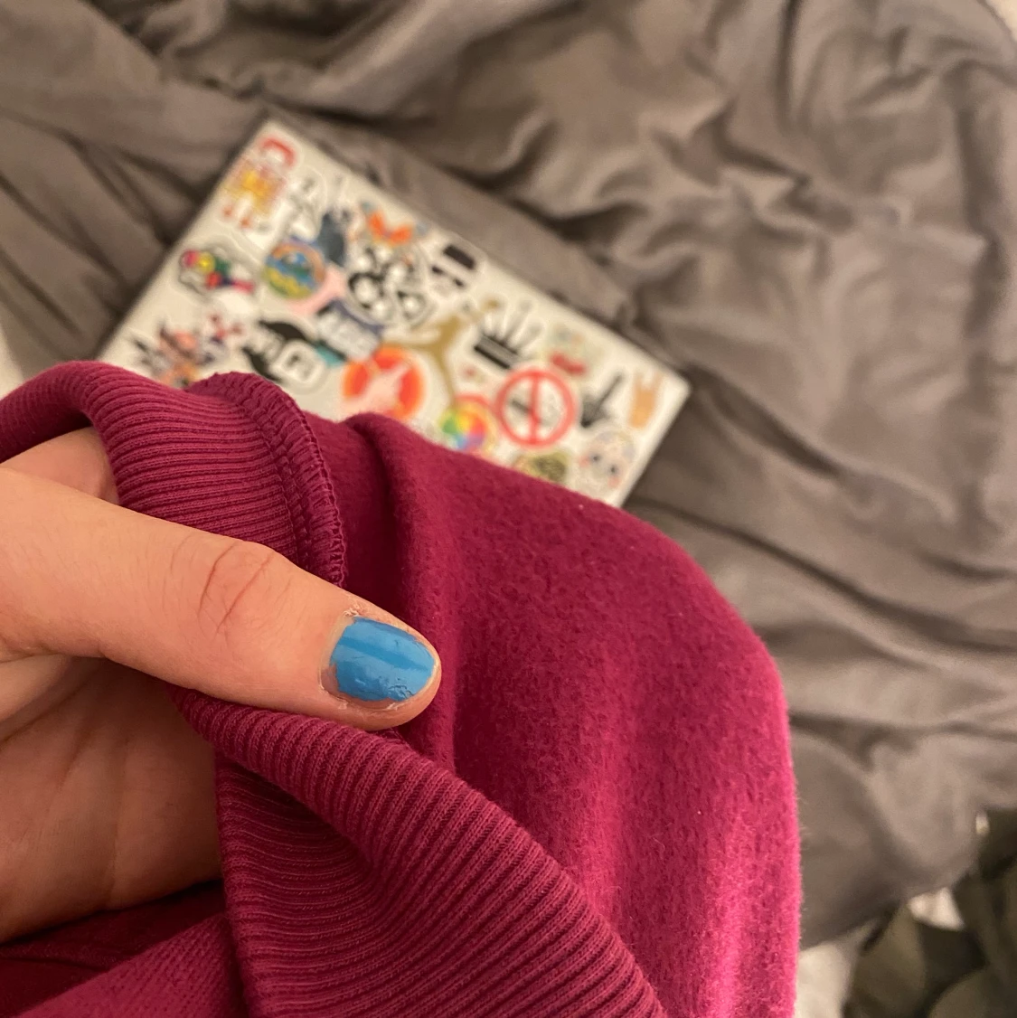 Hoodie med tryck - 90