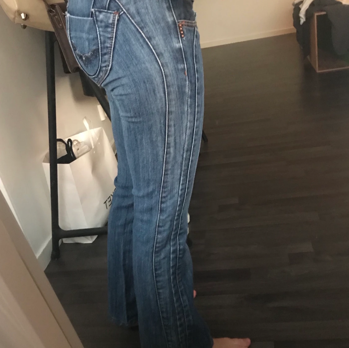 Lågmidjade jeans - 90