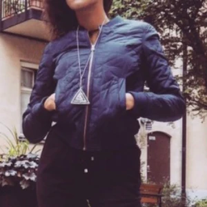  - Lindex jacket bomber model, size XS in dark blue. Looks fresh! 