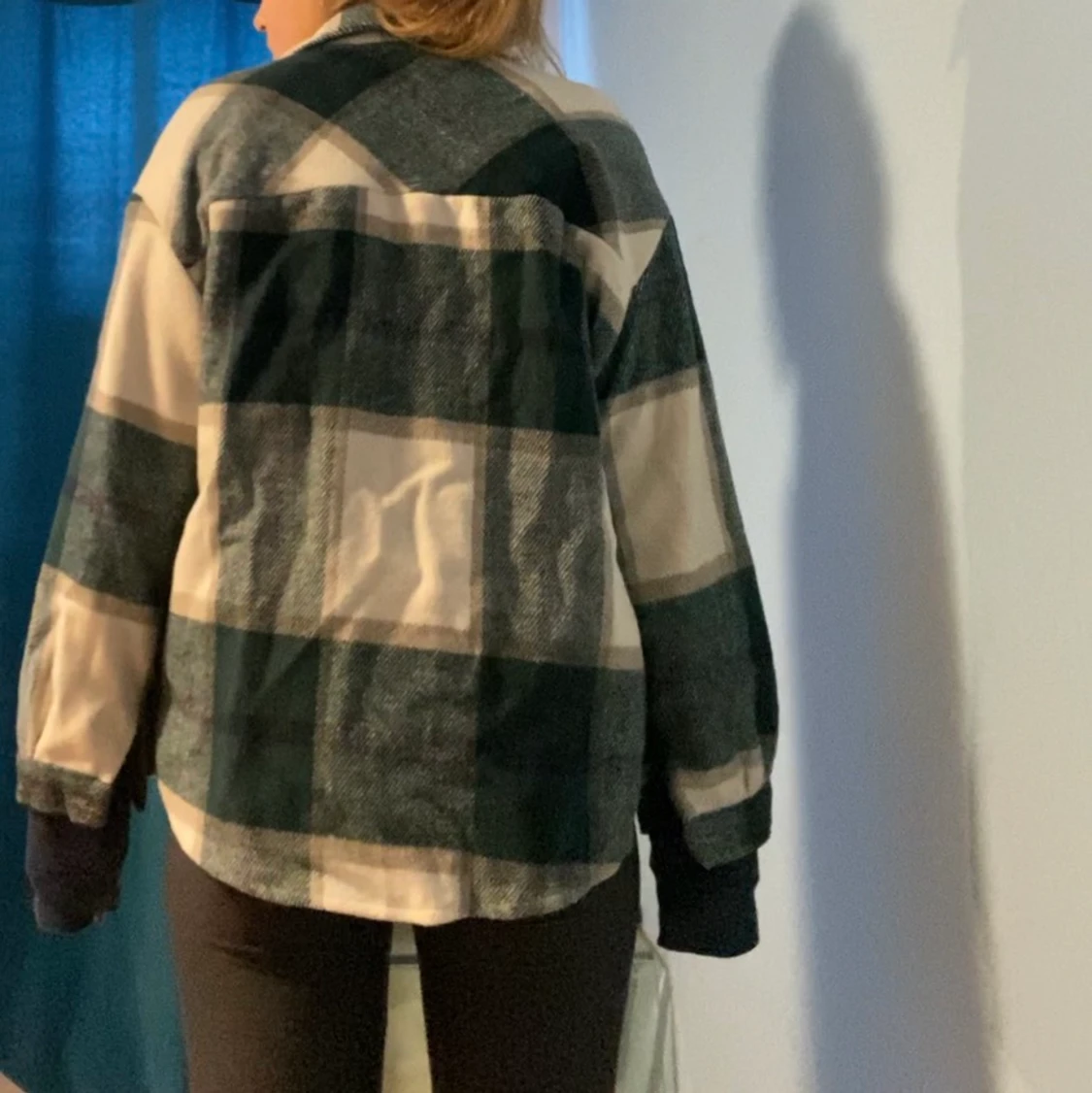 Grön rutig jacka - 90