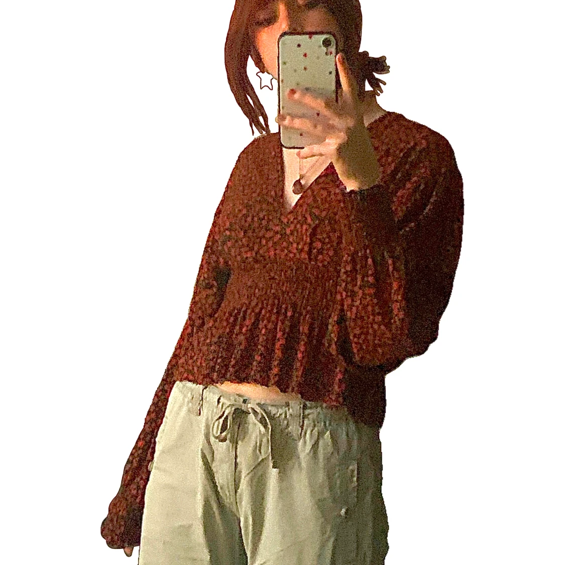 söt blommig blus💕💕 - 90