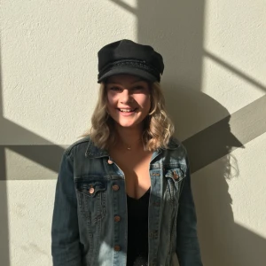  - Min underbara skepparkeps/Emilmössa som köptes för några månader sedan. Svart med silver detaljer. Mycket fint skick och mycket fin att ha på sig!