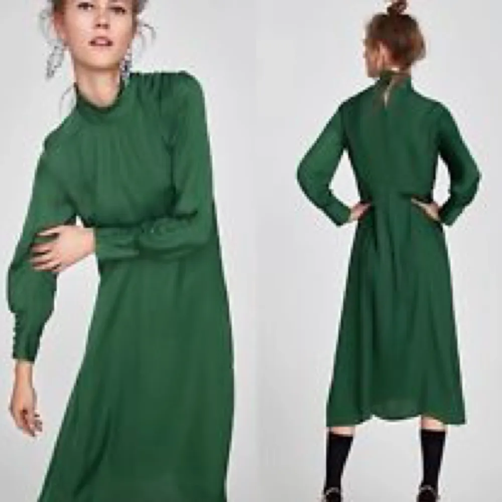 Zara woman green dress. Simple and elegant. . Klänningar.