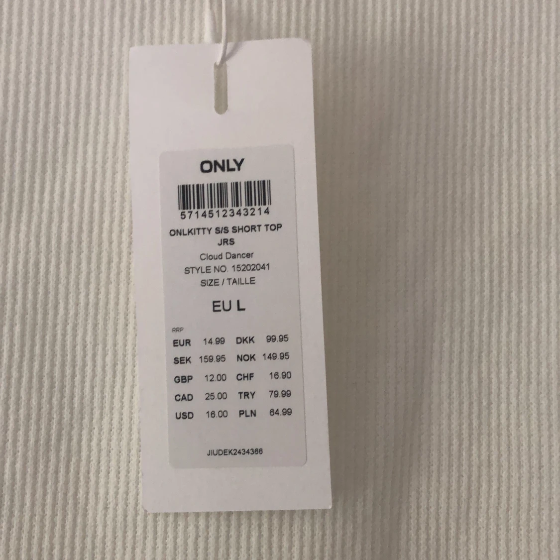 Vit topp/t shirt - 91