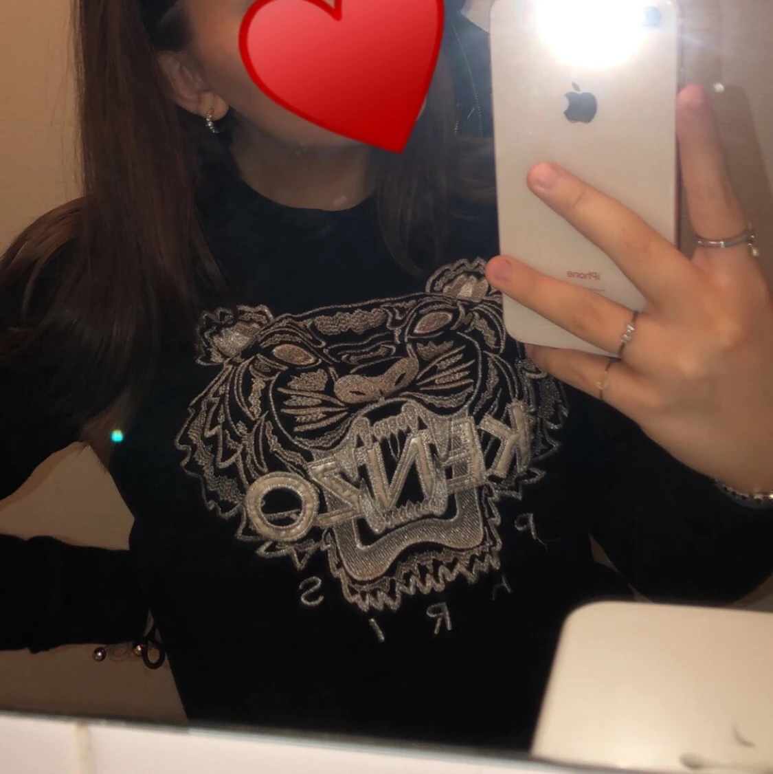 svart kenzo tröja  - 90