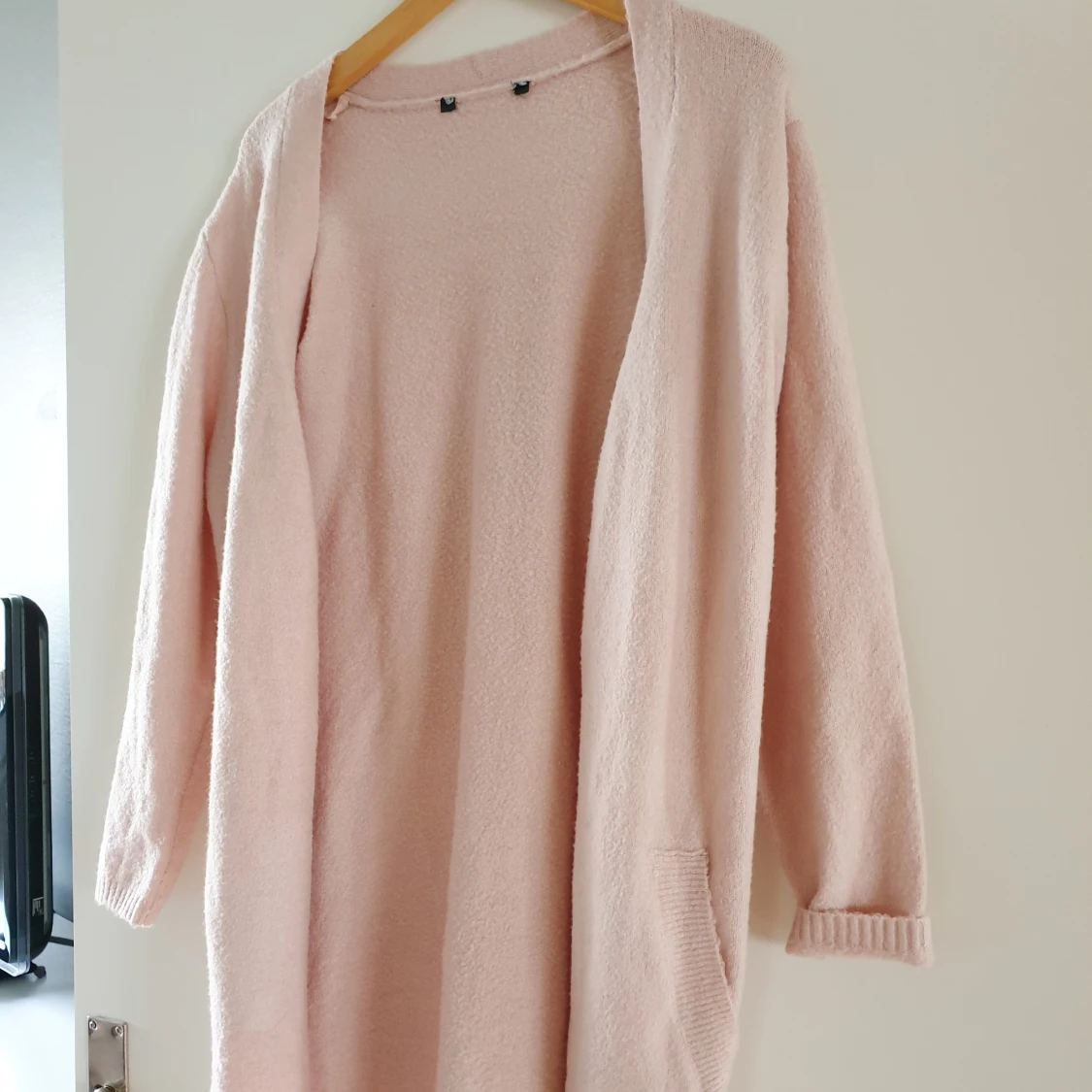 Ljusrosa mysig kofta 