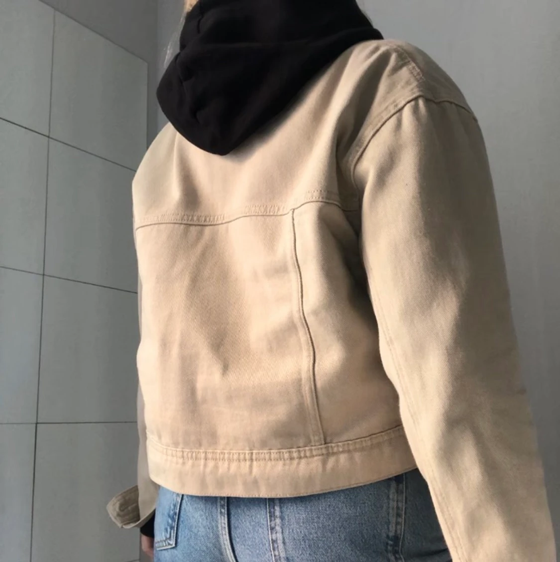 Beige jeansjacka  - 90
