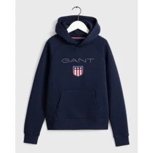 Gant hoodie - Säljer den här jätte fina Gant hoodien som bara är använd ett fåtal gånger. Inga slitningar eller fläckar och är i storlek XS, original pris är 1000kr. Den är ganska stor i storleken så passar på en S. Kan tänka mig att säka priset. 