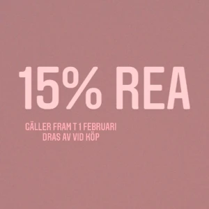 15 rea🥳🥳 - 15% rabatt hela januari ut!🥰🥳(våga disskutera!)