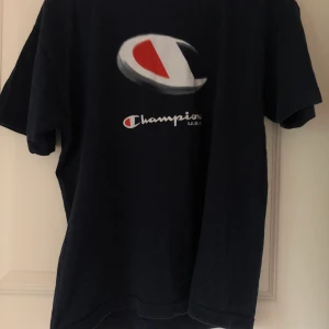 Champion t-shirt  - Mörkblå Champion t-shirt 😍  Använd men fint skick✨  Frakt ingår eller så kan vi mötas någonstans i Sundsvall🌸