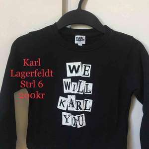 Karl Lagerfeldt collegetröja, storlek 6Y, mycket fint skick