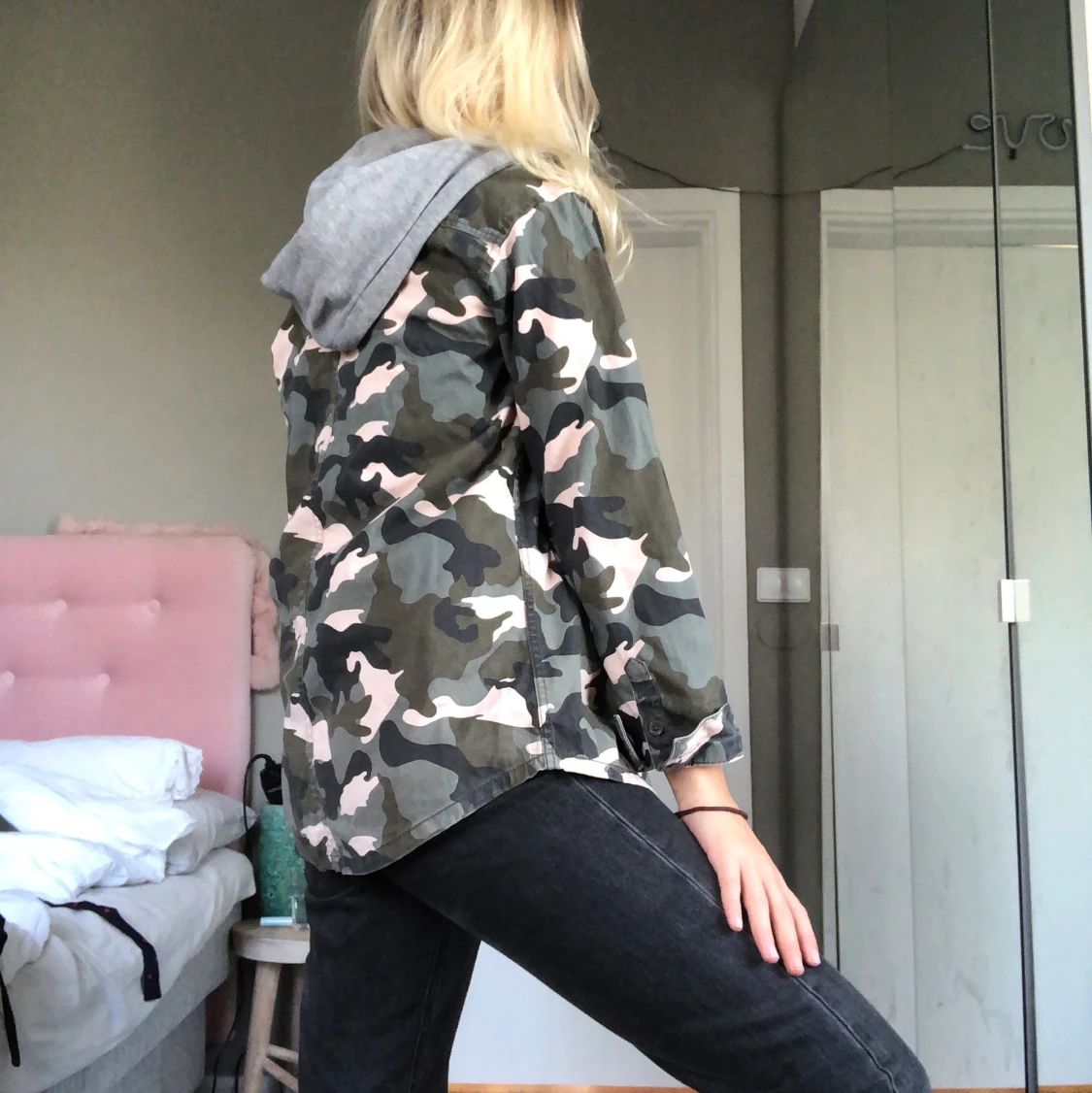 Militärjacka med luva från H&M st 32 - 91