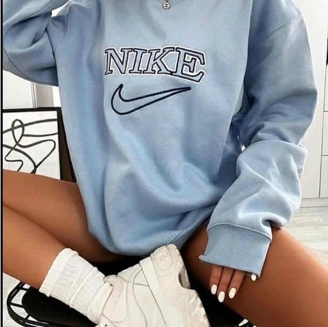 Nike sweatshirt blå