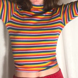 Regnbågsfärgad långärmad  - Fin långärmad från monki. Knappt använd så fint skick. Passar XS-M, skriv gärna om fler frågor :)