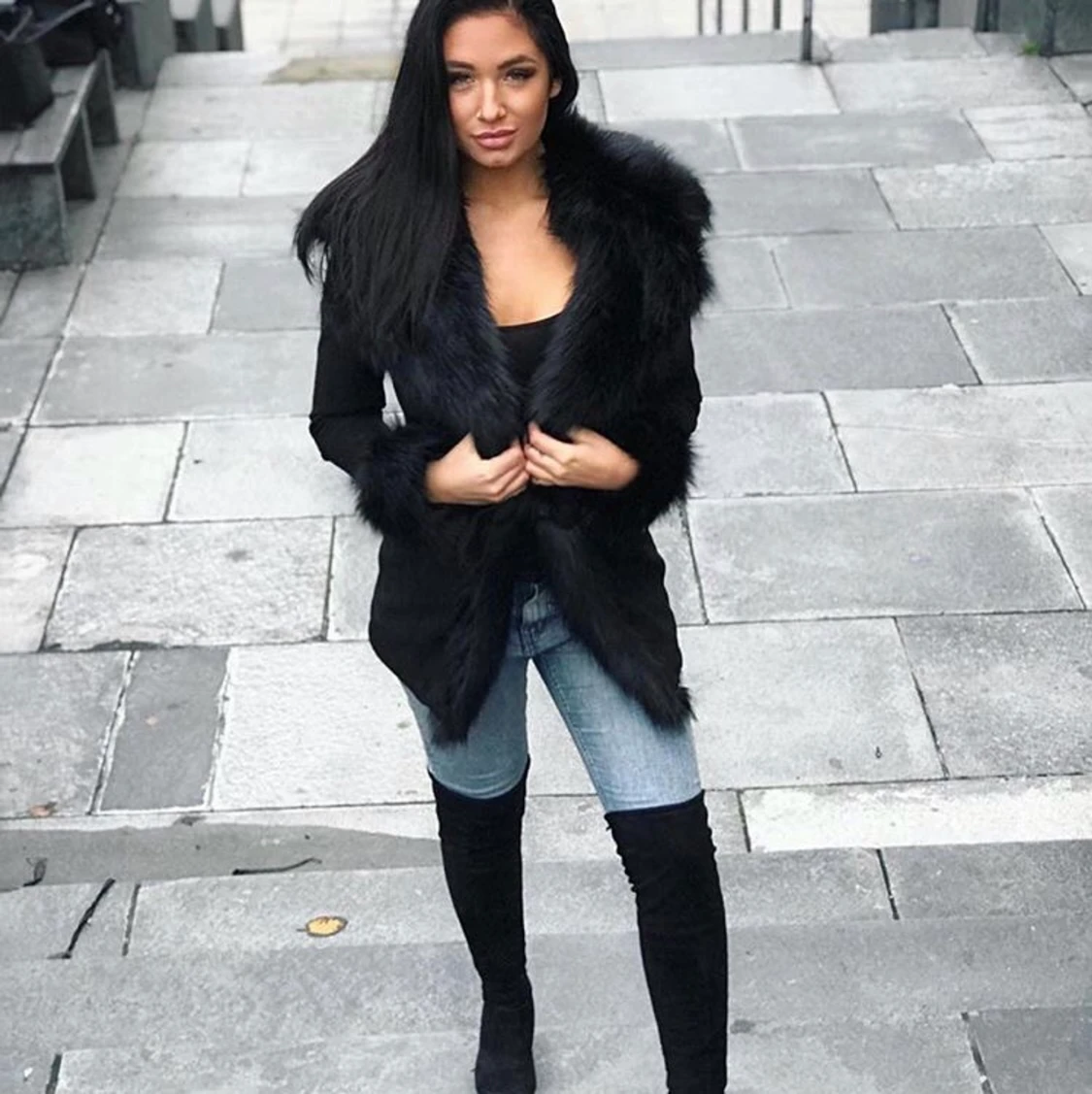 Kappa med päls  - 90