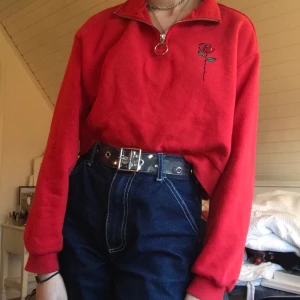 Röd tröja - Röd tröja från HM i fint skick. Mjukt material på insidan. Stl. S. 49kr +frakt.