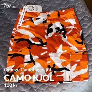 Camoflauge kjol från JFR. Storlek 38. lapparna kvar.