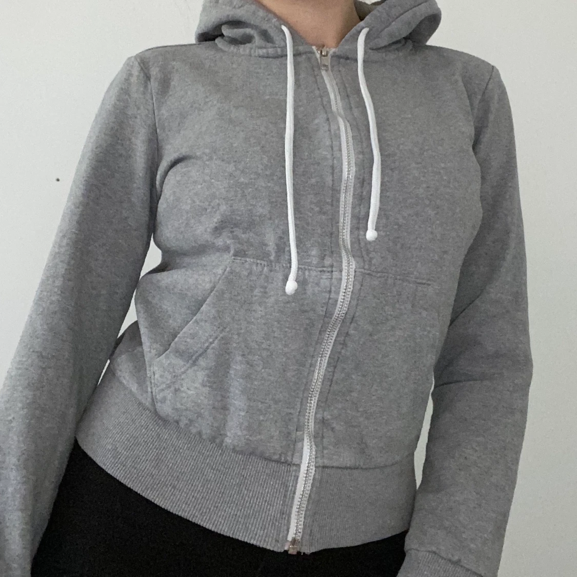 Hoodie med dragkedja