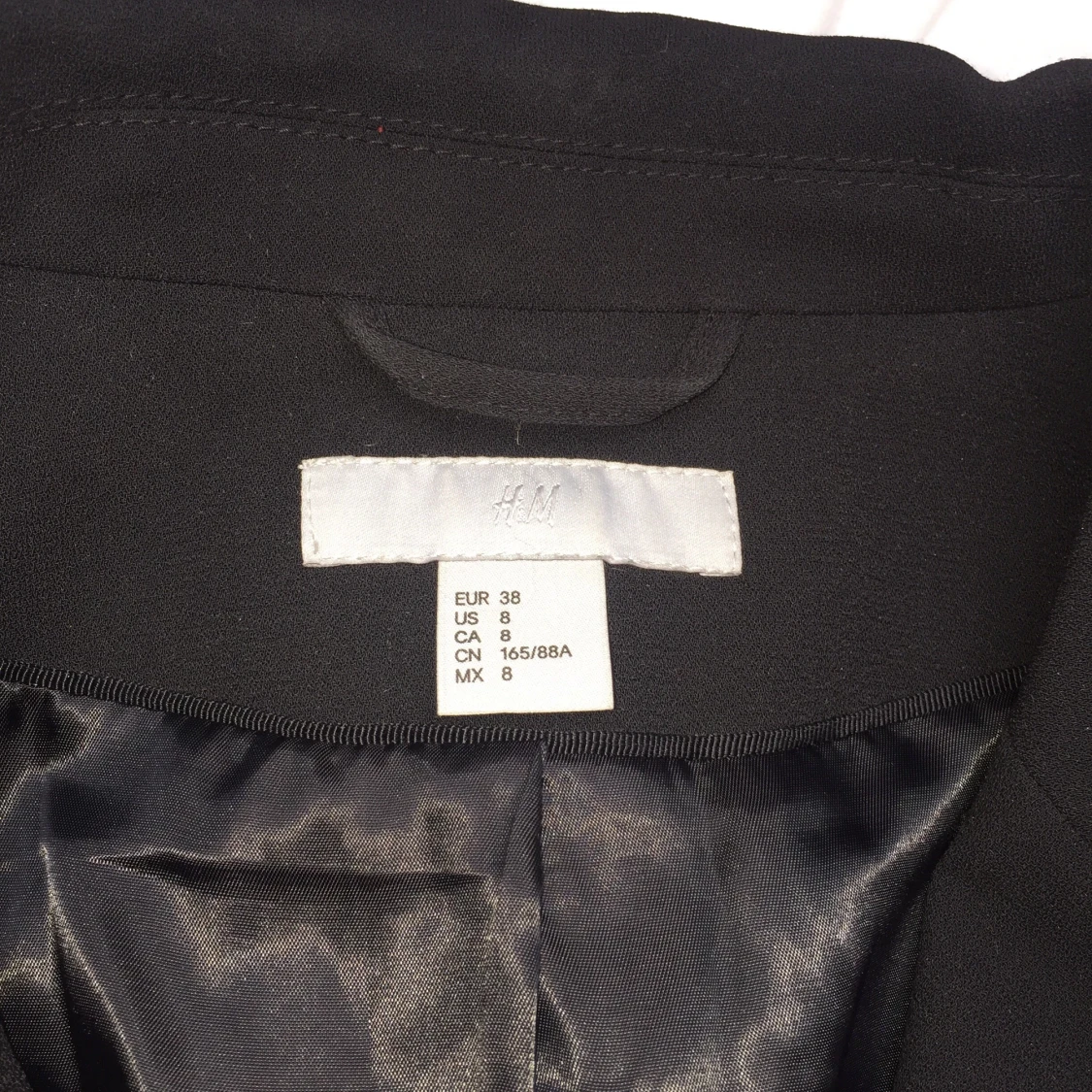 Svart tunn kappa - 90