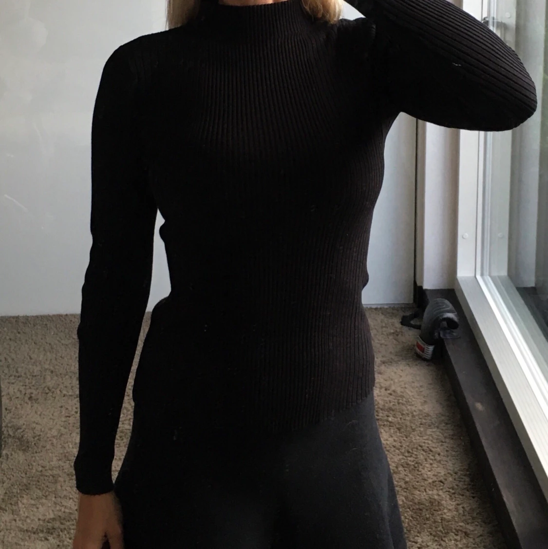 Svart polotröja - 90